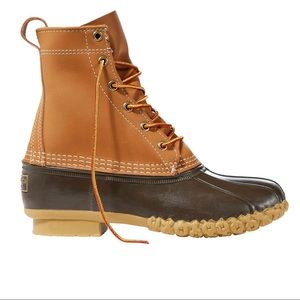 Women’s 8in Bean Boots, Size 7, Tan/Brown